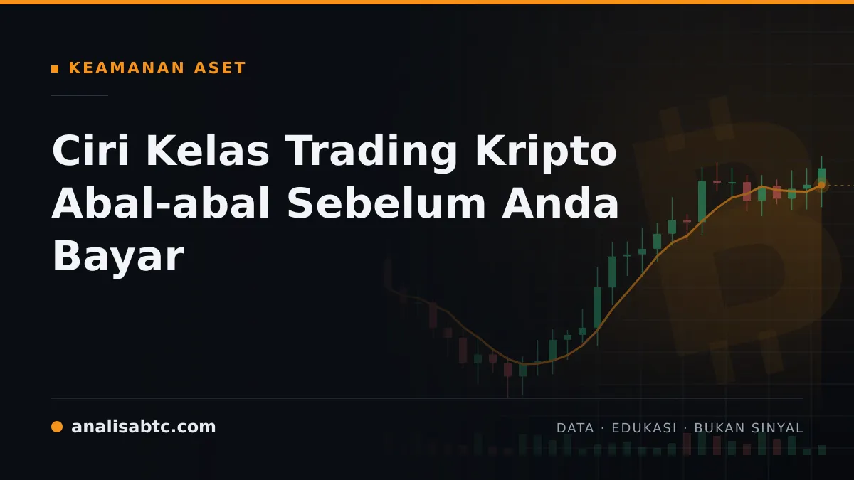 Ciri Kelas Trading Kripto Abal-abal Sebelum Anda Bayar