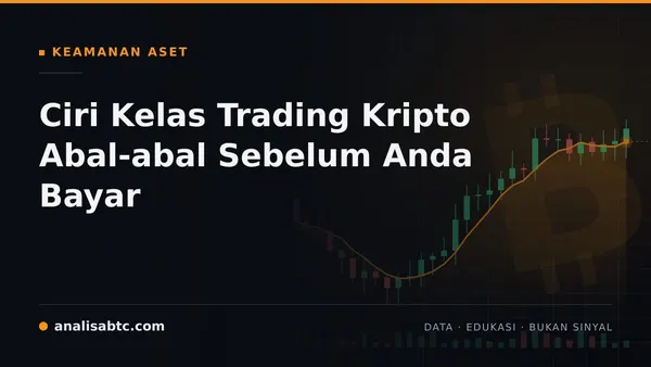 Ciri Kelas Trading Kripto Abal-abal Sebelum Anda Bayar