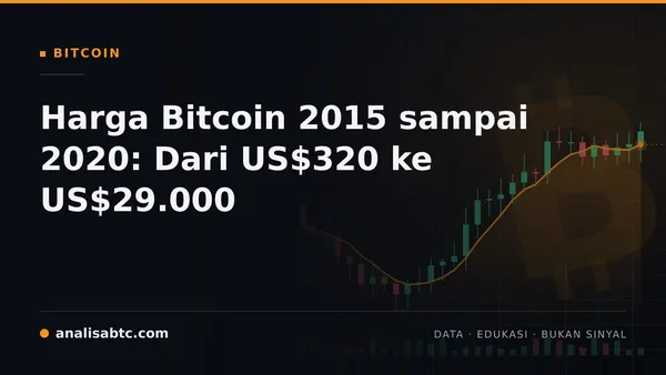 Harga Bitcoin 2015 sampai 2020: Dari US$320 ke US$29.000