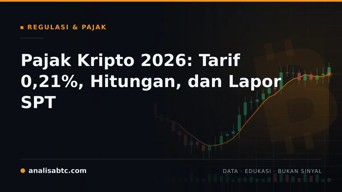 Pajak Kripto 2026: Tarif 0,21%, Hitungan, dan Lapor SPT
