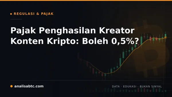 Pajak Penghasilan Kreator Konten Kripto: Boleh 0,5%?